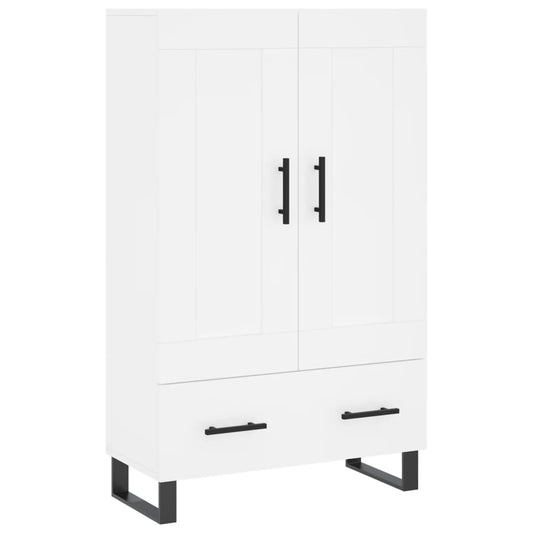 Highboard White 69.5x31x115 cm Engineered Wood