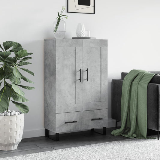 Highboard Concrete Grey 69,5x31x115 cm Engineered Wood