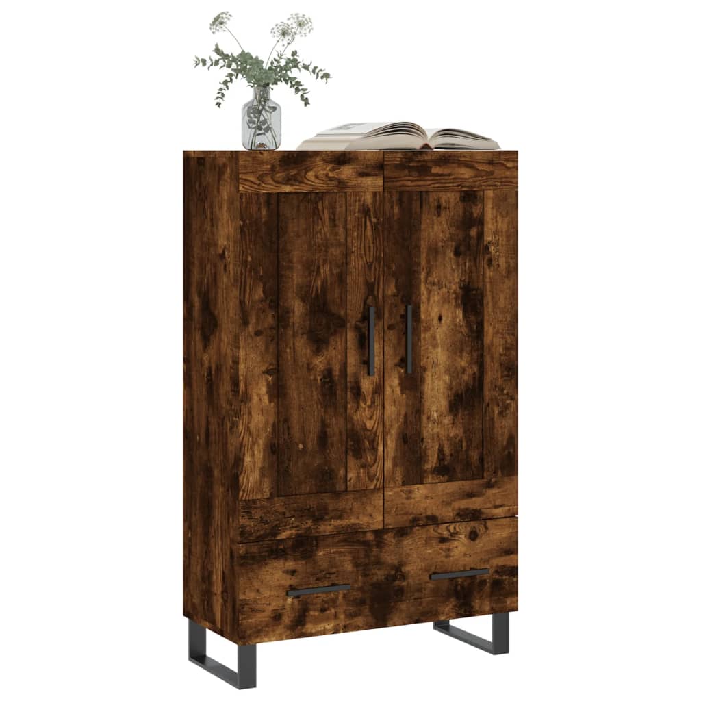 Highboard Smoked Oak 69,5x31x115 cm Engineered Wood