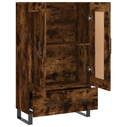 Highboard Smoked Oak 69,5x31x115 cm Engineered Wood