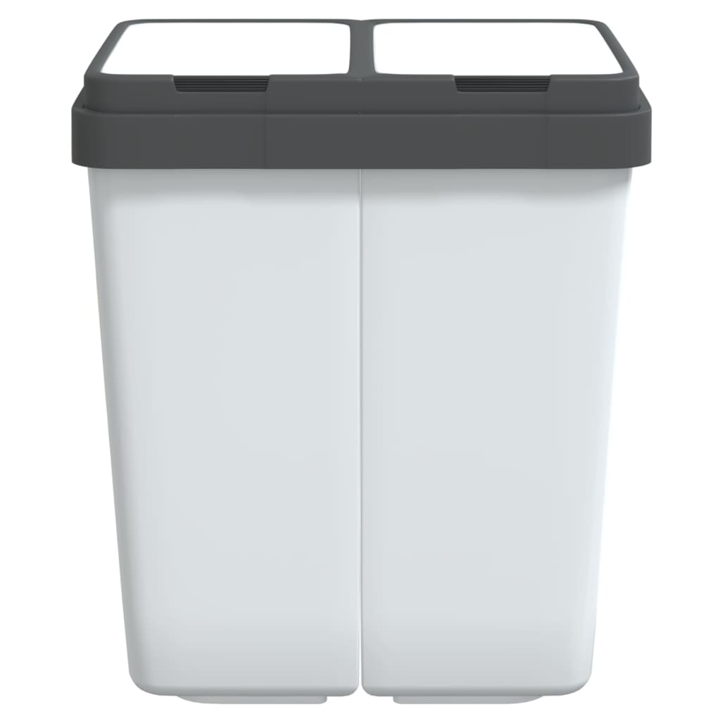 Dual Bin White 2x25 L