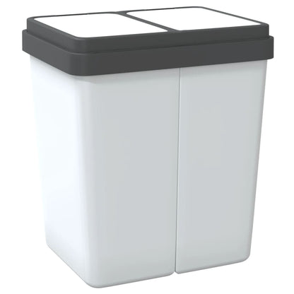 Dual Bin White 2x25 L