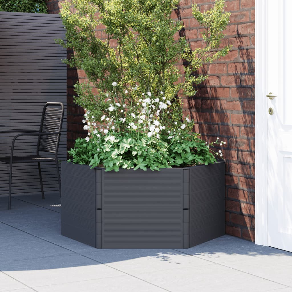 Garden Planter Anthracite PP