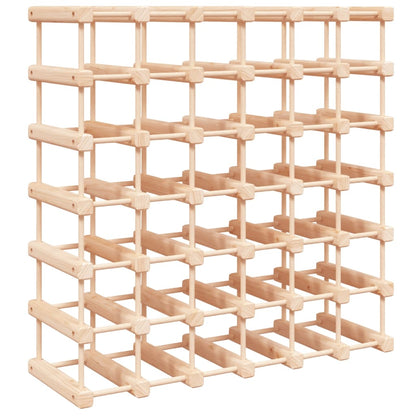 Wine Rack for 42 Bottles 68.5x23x68.5 cm Solid Wood Pine