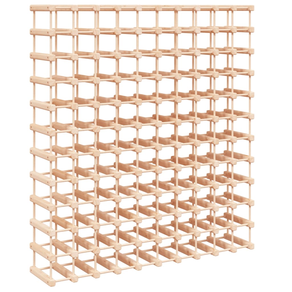Wine Rack for 120 Bottles 112.5x23x123.5 cm Solid Wood Pine
