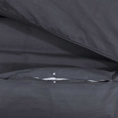 Duvet Cover Set Black 240x220 cm Cotton