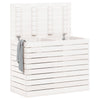 Laundry Basket White 88.5x44x66 cm Solid Wood Pine