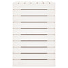 Laundry Basket White 88.5x44x66 cm Solid Wood Pine