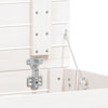Laundry Basket White 88.5x44x66 cm Solid Wood Pine
