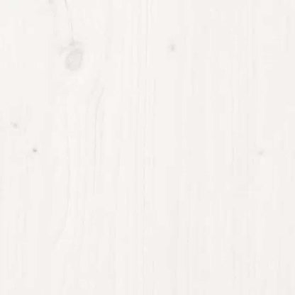 Laundry Basket White 88.5x44x76 cm Solid Wood Pine