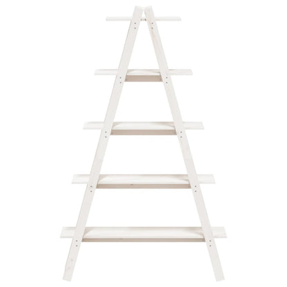 5-Tier Shelf A-shape 110x40x180.5 cm Solid Wood Pine