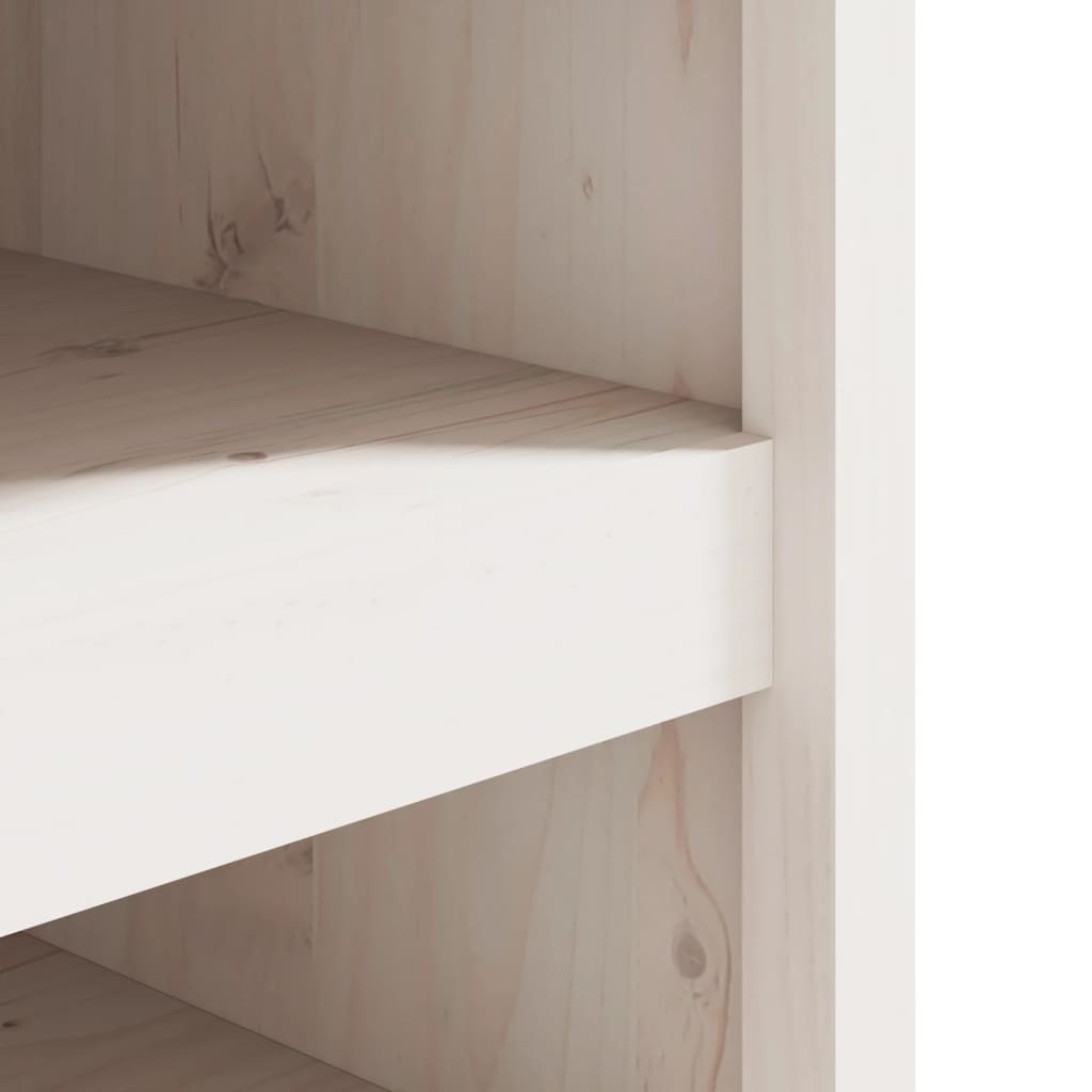 Outdoor Kitchen Cabinet MEPPEL White 106x55x64 cm Solid Wood Pine