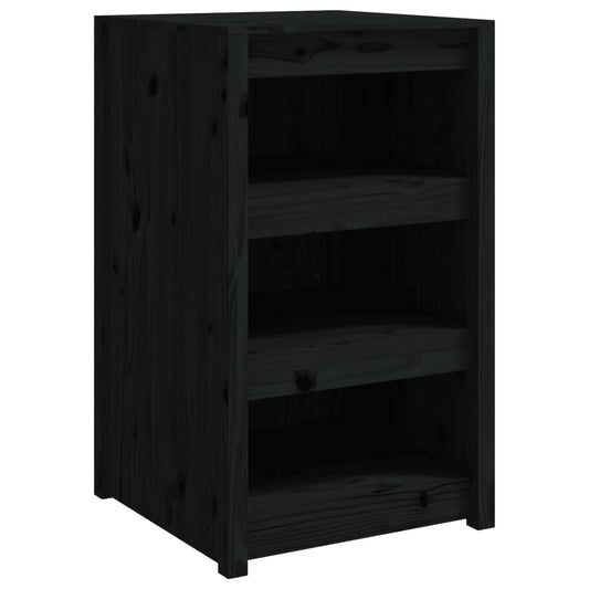 Outdoor Kitchen Cabinet MEPPEL Black 55x55x92 cm Solid Wood Pine