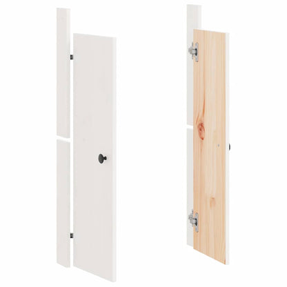 Outdoor Kitchen Doors MEPPEL 2 pcs White 50x9x82 cm Solid Wood Pine
