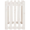 Garden Raised Bed with Fence Design White 100x50x70 cm Solid Wood Pine
