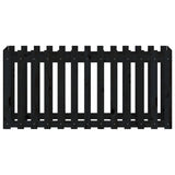 Garden Raised Bed with Fence Design Black 150x50x70 cm Solid Wood Pine