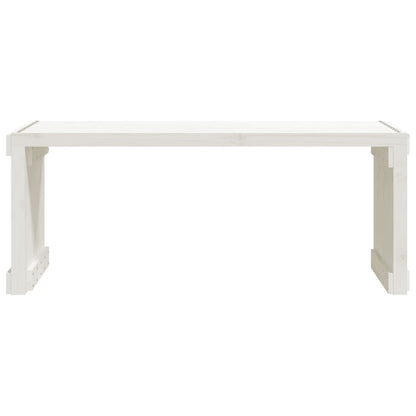 Garden Bench | White | Solid pine wood | Large | Extendable