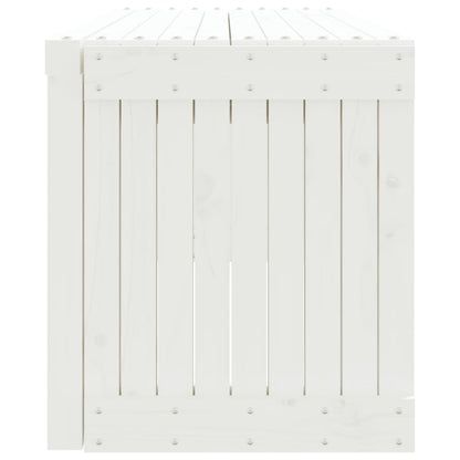 Garden Bench | White | Solid pine wood | Large | Extendable