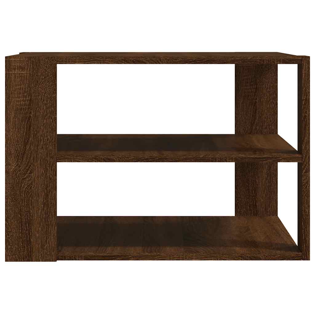 Coffee Table Brown Oak 58x58x40 cm Engineered Wood