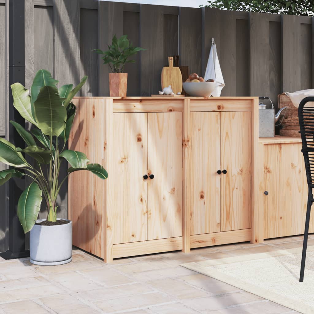 Outdoor Kitchen Cabinet MEPPEL Solid Wood Pine