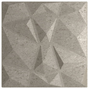 Wall Panels 24 pcs Concrete Grey 50x50 cm XPS 6 m² Diamond