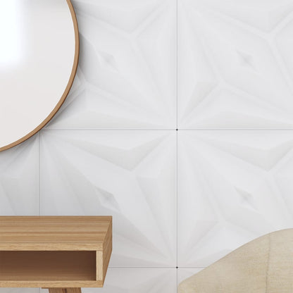 Wall Panels 24 pcs White 50x50 cm XPS 6 m² Star