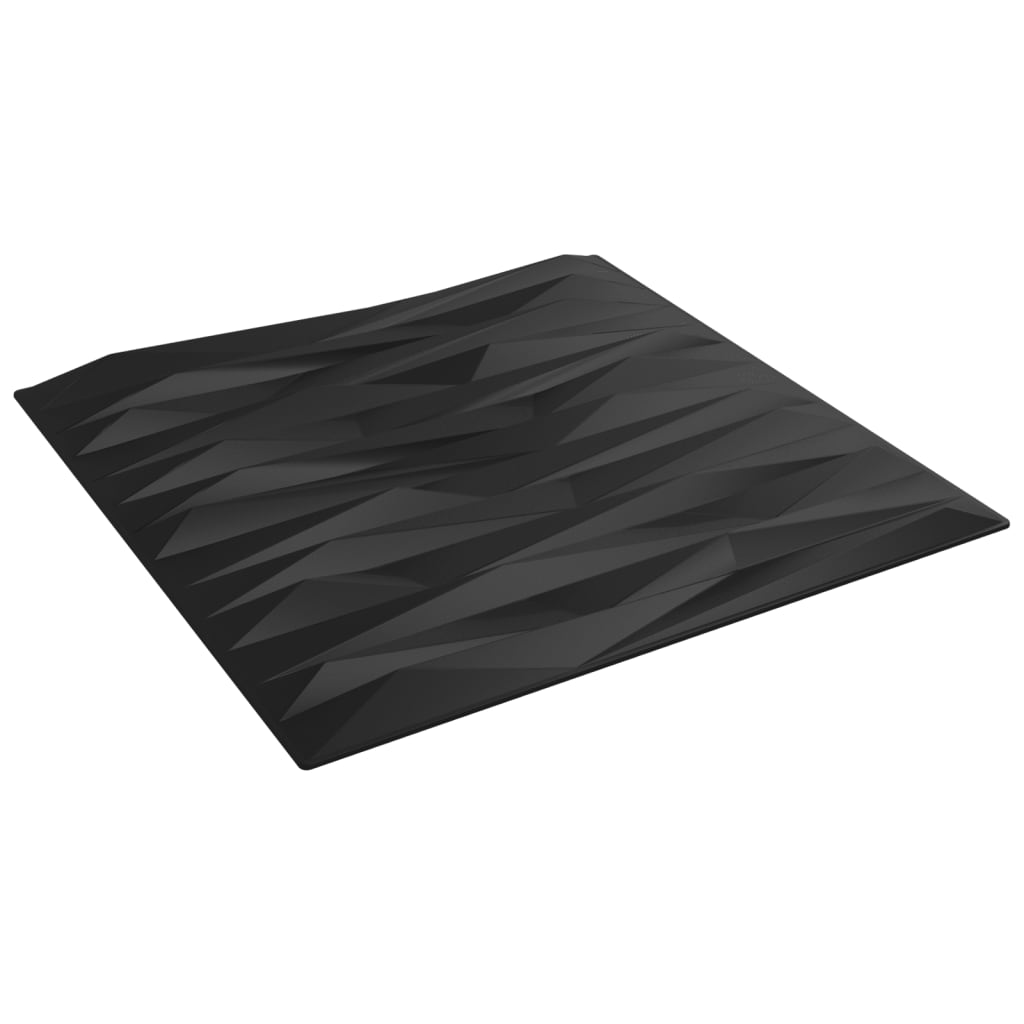 Wall Panels 24 pcs Black 50x50 cm XPS 6 m² Stone