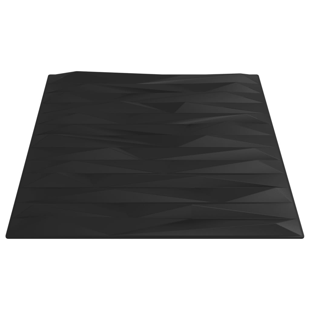 Wall Panels 24 pcs Black 50x50 cm XPS 6 m² Stone