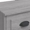 Dressing Table with LED Lights Grey Sonoma 90x42x132.5 cm