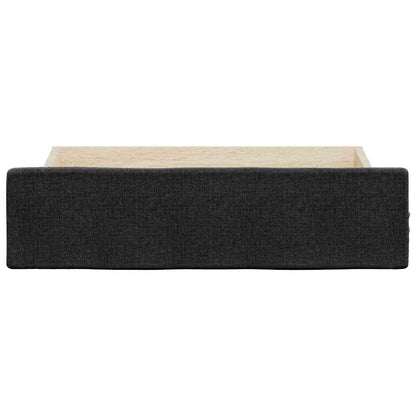 Bed Drawers 2 pcs Black Engineered Wood and Fabric