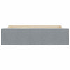 Bed Storage Drawers 2 pcs Light Grey Engineered Wood and Fabric