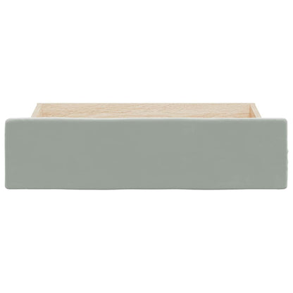 Bed Storage Drawers 2 pcs Light Grey Engineered Wood and Velvet