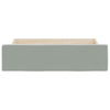 Bed Storage Drawers 2 pcs Light Grey Engineered Wood and Velvet