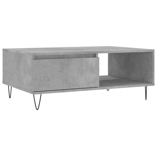 Coffee Table Concrete Grey 90x60x35 cm Engineered Wood