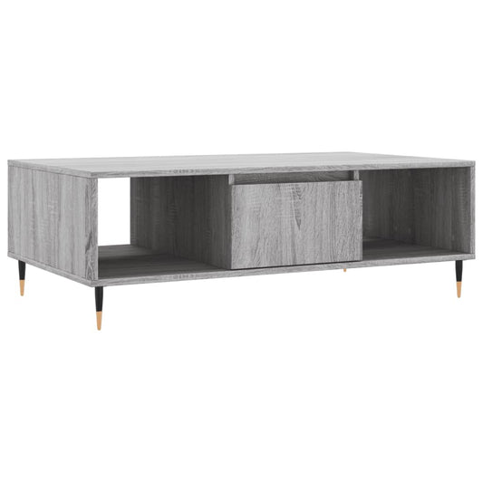 Coffee Table Grey Sonoma 104x60x35 cm Engineered Wood