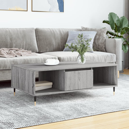 Coffee Table Grey Sonoma 104x60x35 cm Engineered Wood