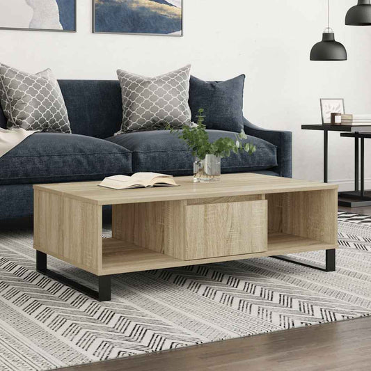 Coffee Table Sonoma Oak 104x60x35 cm Engineered Wood