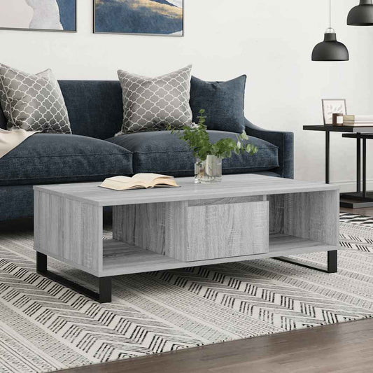 Coffee Table Grey Sonoma 104x60x35 cm Engineered Wood