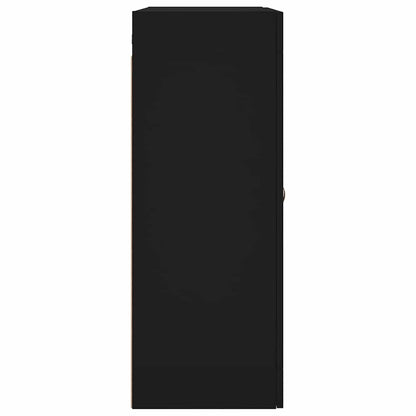 Wall Mounted Cabinet Black 69.5x34x90 cm