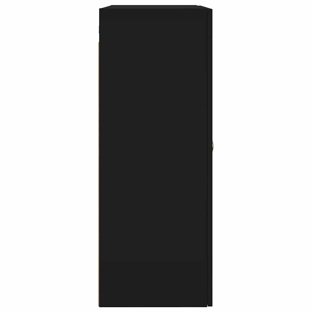 Wall Mounted Cabinet Black 69.5x34x90 cm