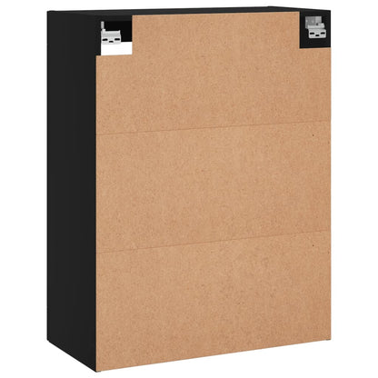 Wall Mounted Cabinet Black 69.5x34x90 cm