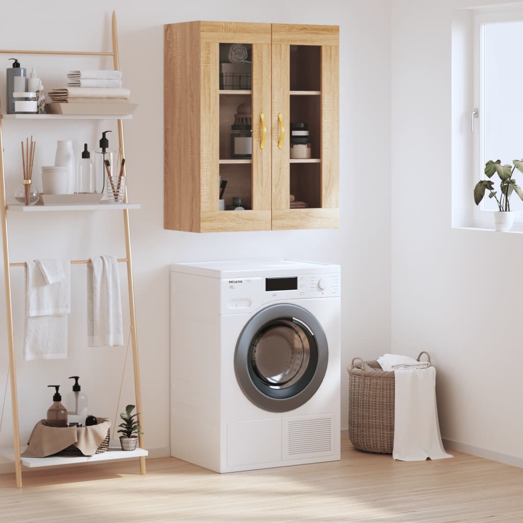 Wall Mounted Cabinet Sonoma Oak 69.5x34x90 cm