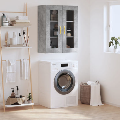 Wall Mounted Cabinet Concrete Grey 69.5x34x90 cm