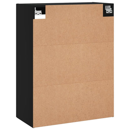Wall Mounted Cabinet Black 69.5x34x90 cm