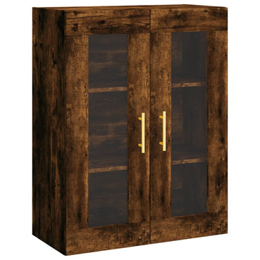 Wall Mounted Cabinet Smoked Oak 69.5x34x90 cm