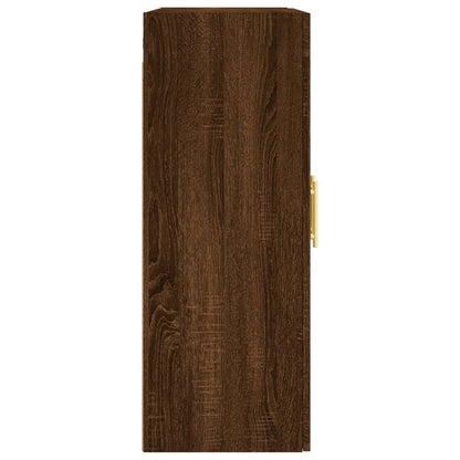 Wall Mounted Cabinet Brown Oak 69.5x34x90 cm