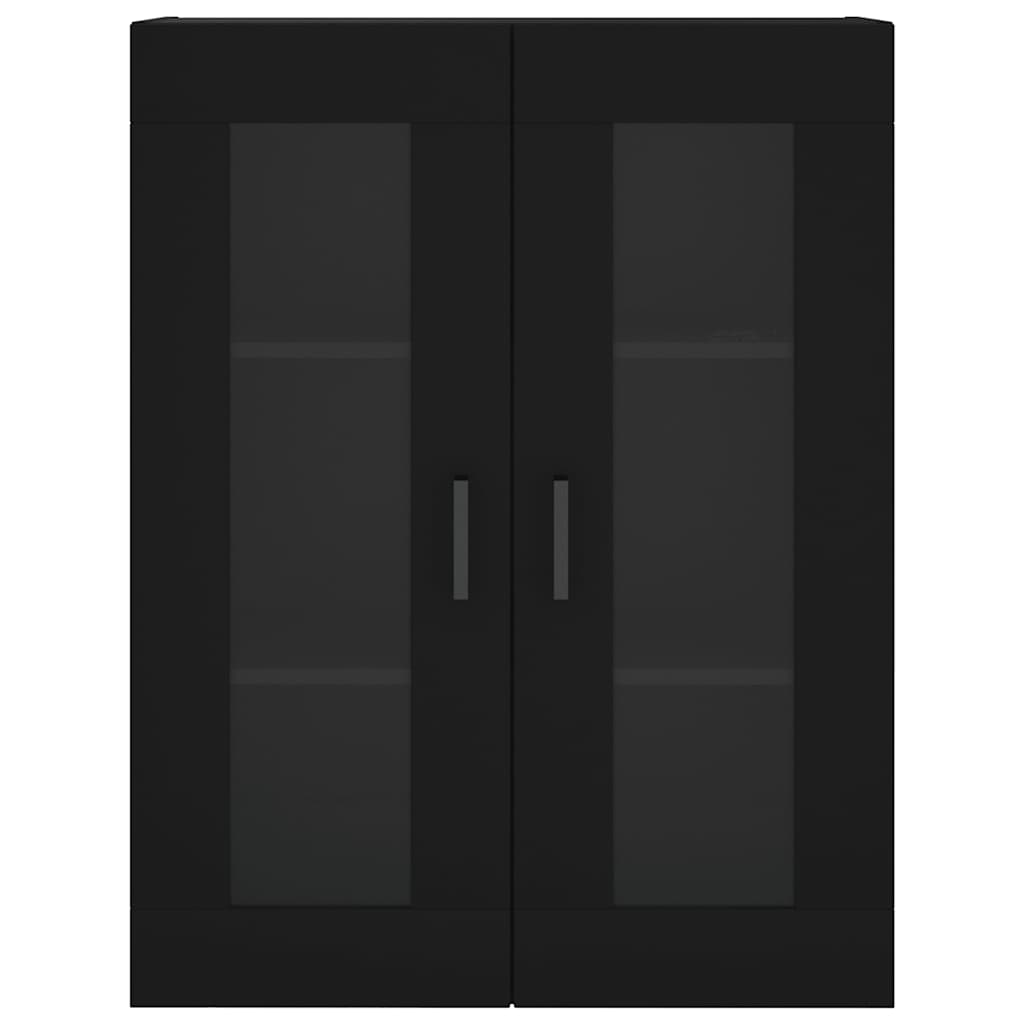 Wall Mounted Cabinet Black 69.5x34x90 cm