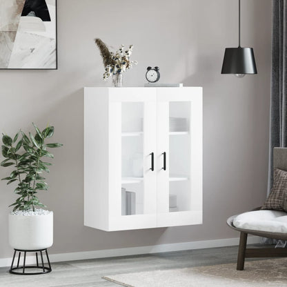 Wall Mounted Cabinet White 69.5x34x90 cm