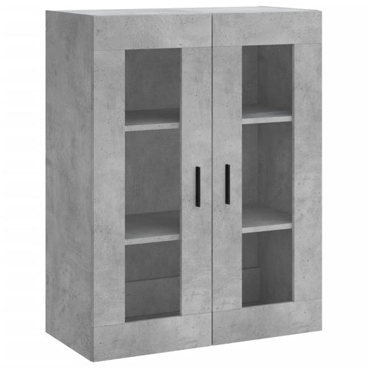 Wall Mounted Cabinet Concrete Grey 69.5x34x90 cm