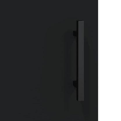 Wall Mounted Cabinet Black 69.5x34x90 cm